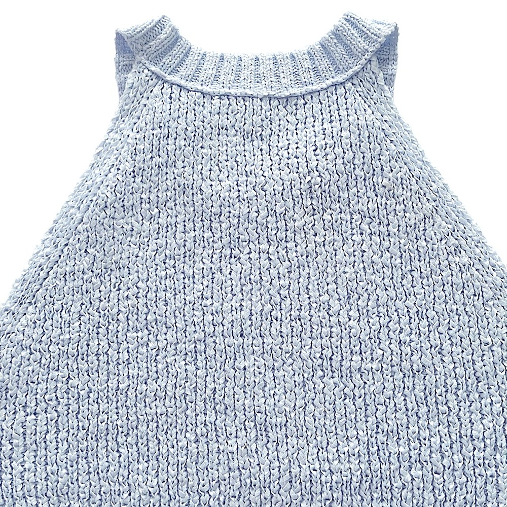 J. Crew High-Neck Textured Pointelle Sweater-Tank - Picture 6 of 11